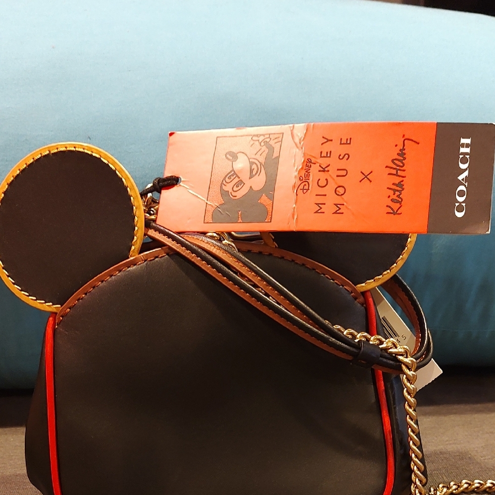 Coach x Disney Mickey Mouse Black and Red Bag